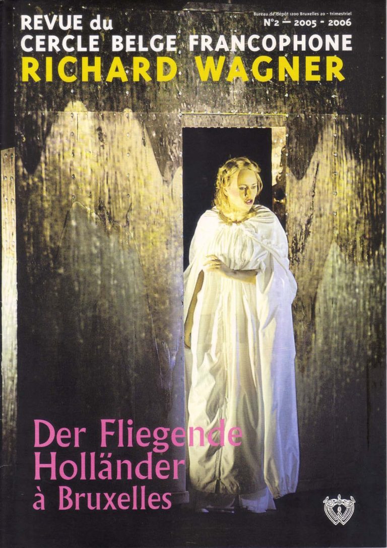 Couverture de la revue du Cercle belge francophone Richard Wagner, numéro 2-2005/2006