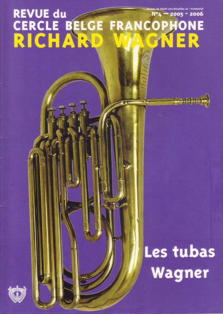 Couverture de la revue du Cercle belge francophone Richard Wagner, numéro 4-2005/2006