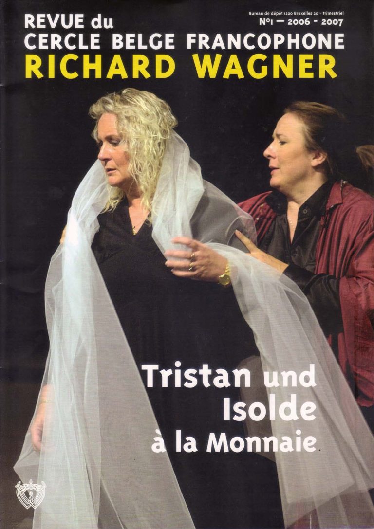 Couverture de la revue du Cercle belge francophone Richard Wagner, numéro 1-2006/2007