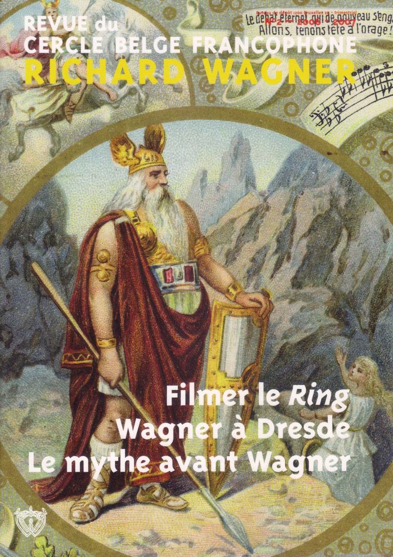 Couverture de la revue du Cercle belge francophone Richard Wagner, numéro 2-2006/2007