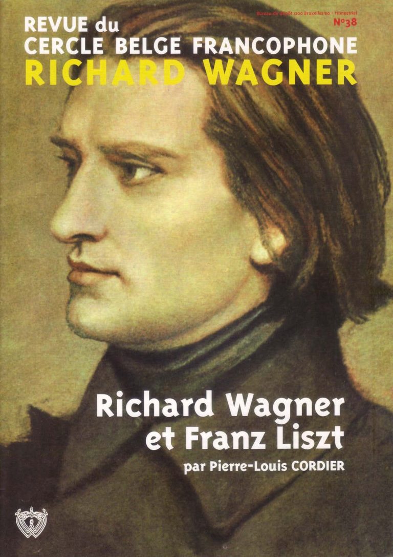 Couverture de la revue du Cercle belge francophone Richard Wagner, numéro 38