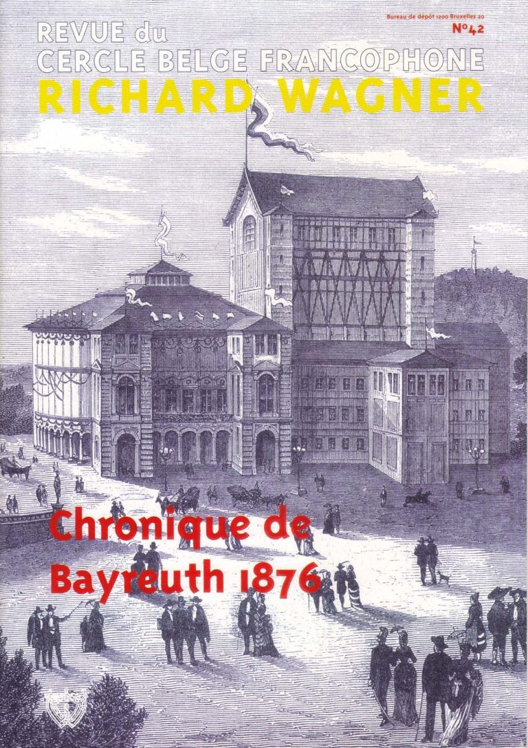 Couverture de la revue du Cercle belge francophone Richard Wagner, numéro 42
