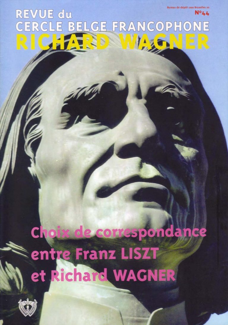 Couverture de la revue du Cercle belge francophone Richard Wagner, numéro 44