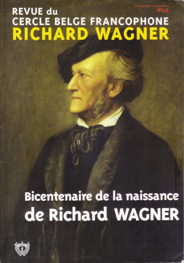 Couverture de la revue du Cercle belge francophone Richard Wagner, numéro 46