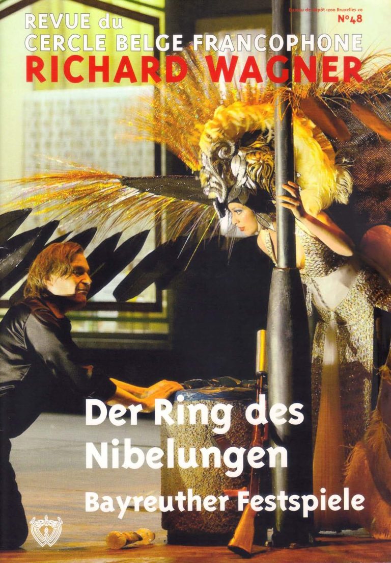 Couverture de la revue du Cercle belge francophone Richard Wagner, numéro 48