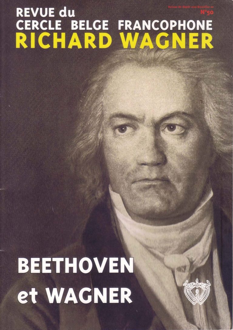 Couverture de la revue du Cercle belge francophone Richard Wagner, numéro 50