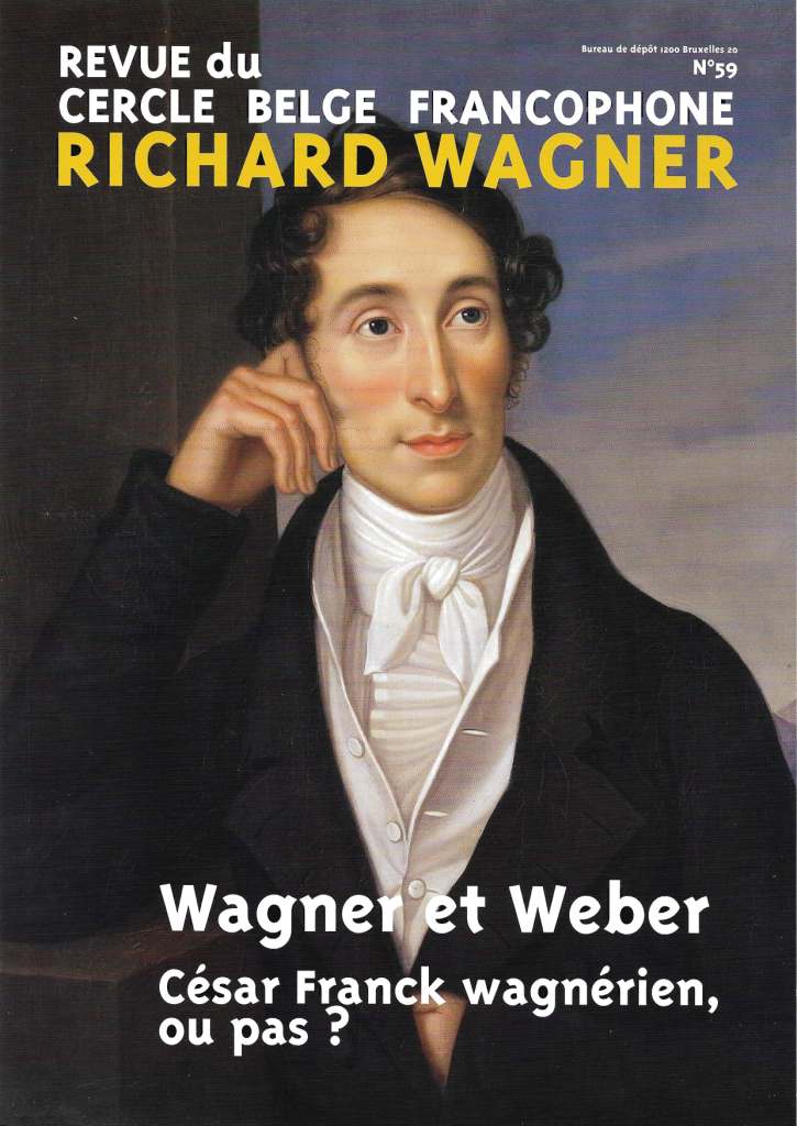 Couverture de la revue du Cercle belge francophone Richard Wagner, numéro 59