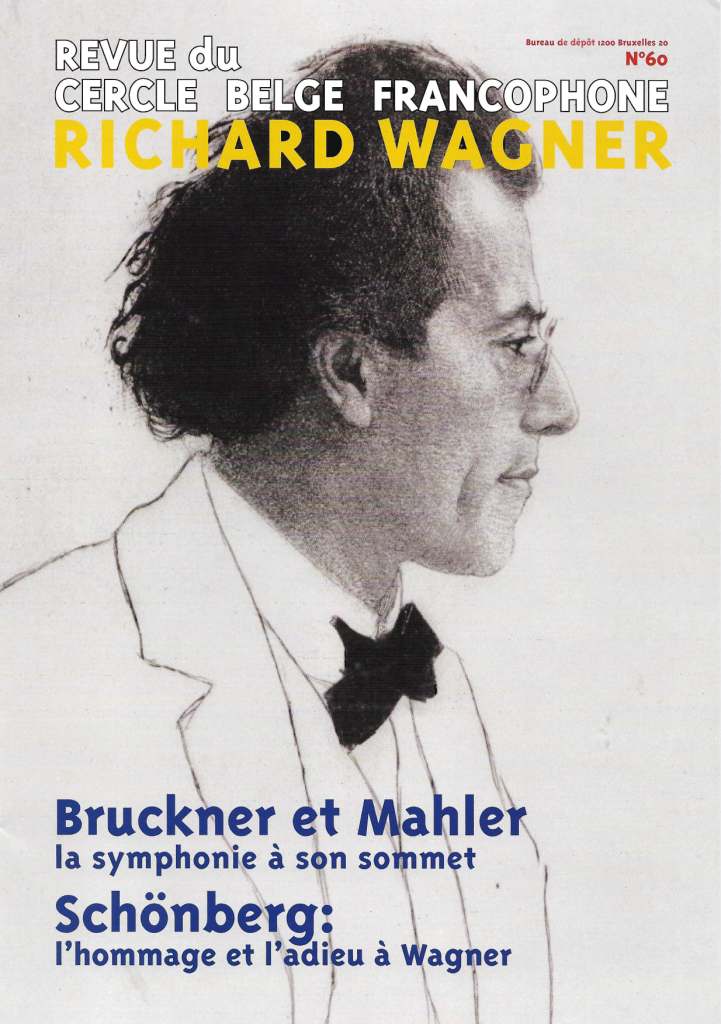 Couverture de la revue du Cercle belge francophone Richard Wagner, numéro 60
