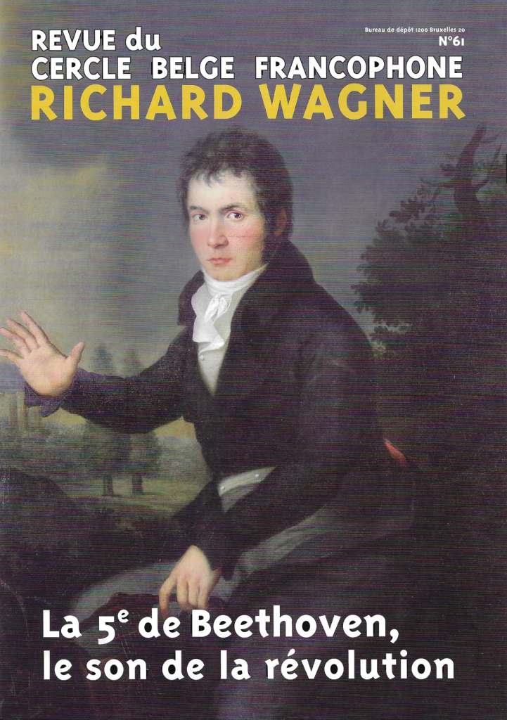 Couverture de la revue du Cercle belge francophone Richard Wagner, numéro 61