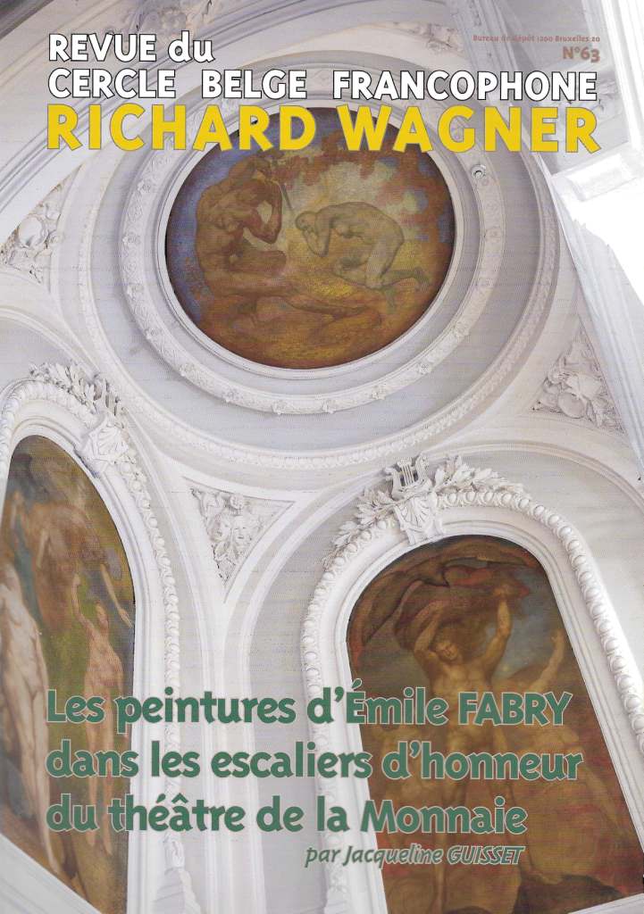 Couverture de la revue du Cercle belge francophone Richard Wagner, numéro 63