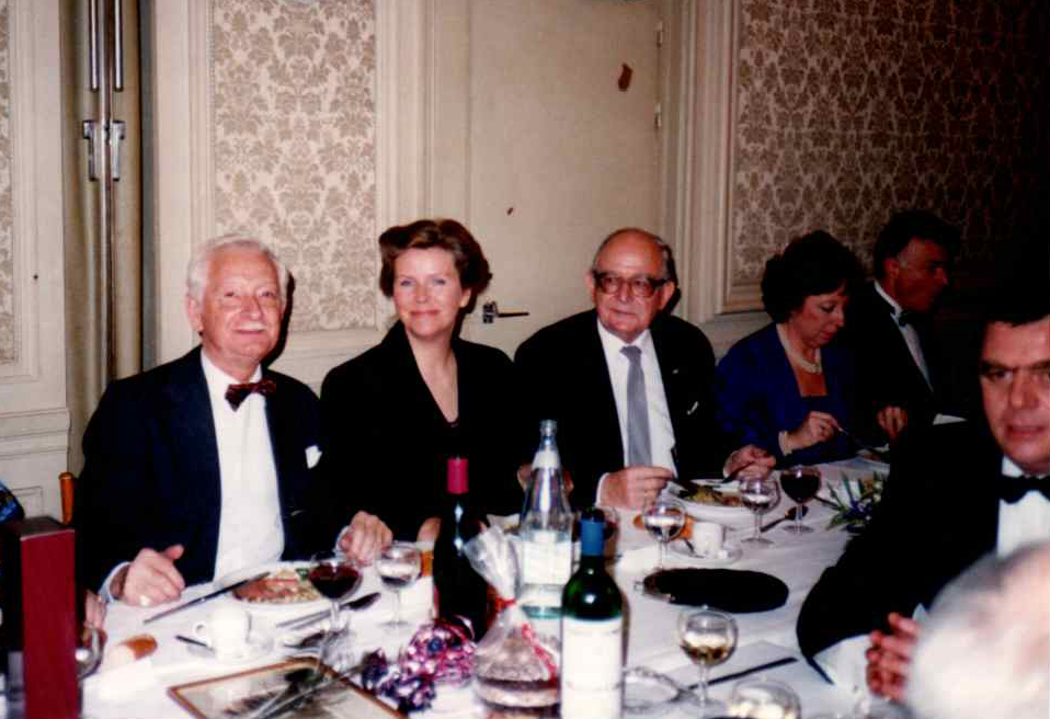 25e anniversaire du Cercle : Pierre-Louis Cordier, Eva Wagner-Pasquier, Hans-Walter Wild, Catherine Devraigne et Josef Lienhart