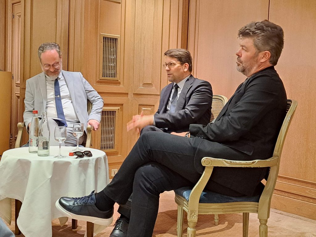 Cyril Plante, Alexander Neef et Pablo Heras-Casado, remise de la Médaille du Cercle 2024